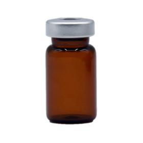 Sterile Empty Vials w/ Silver Caps, Amber Glass, 20 mm, 25/bx - 5 mL SEV520S-AMB