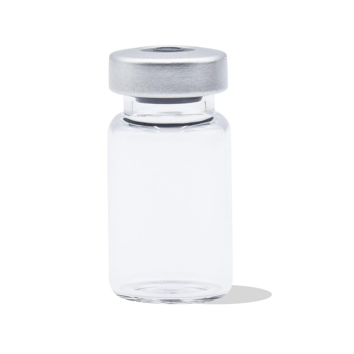 Sterile Empty Vials w/ Silver Caps, Clear Glass, 20 mm, 25/bx - 5 mL SEV520S