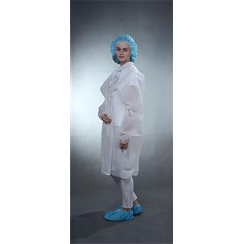 SMS Lab Coat  Class 100  Elastic Wrist with Snap Front  Smal