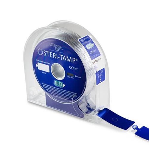 Steri-Tamp IV Bag Port Seals Blue 1 000 seals roll