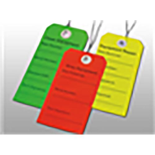 2.3125  x 4.75  Clean Equipment Tag  Green   500 CS