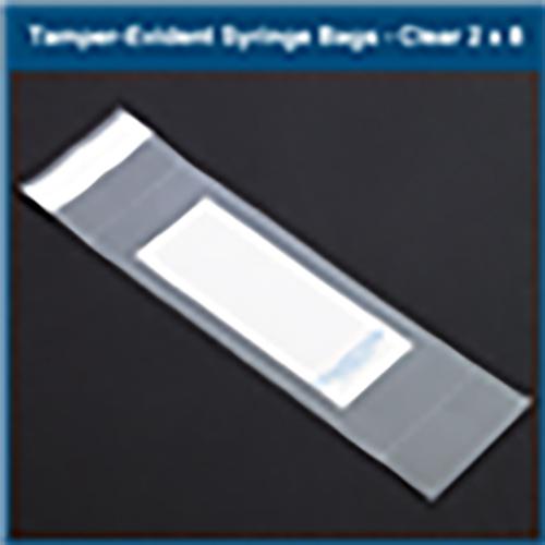 Tamper-Evident Syringe Bags  Clear  2  x 8   1 000 bags CS