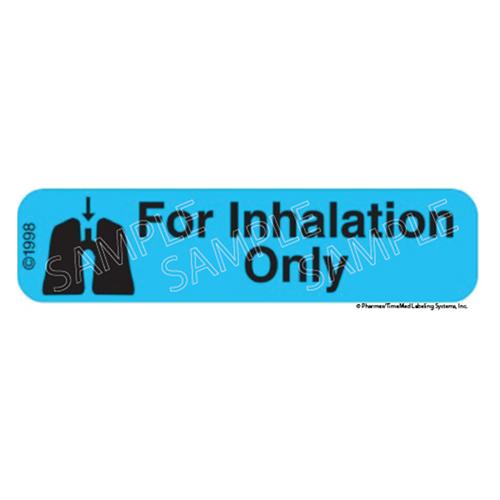 Auxilary Label - For Inhalation Only  1 000 Labels