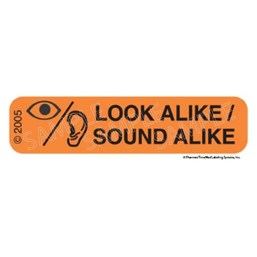 Auxilary Label - Sound alike  Look Alike 1 000 Labels