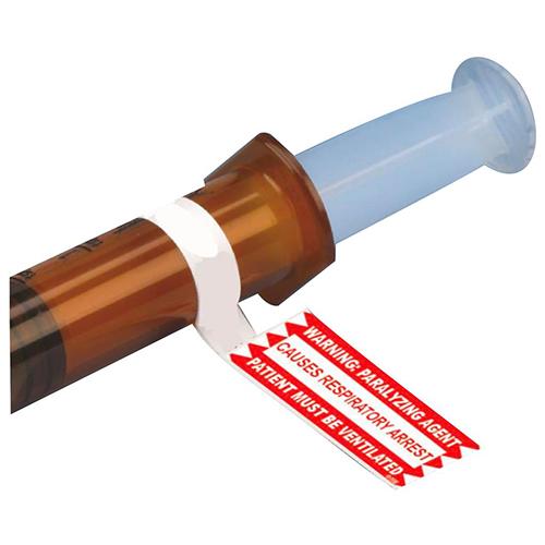 Flag Warning Labels - Warning  Paralyzing Agent  1000 EA