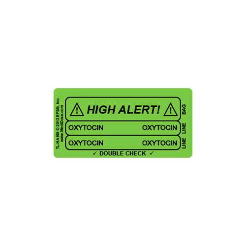 Line Tracing Label - Black Text on Green Background - Oxytoc