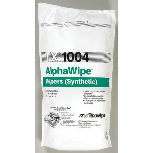 AlphaWipe  Dry Cleanroom Wiper  4 x 4  Polyester