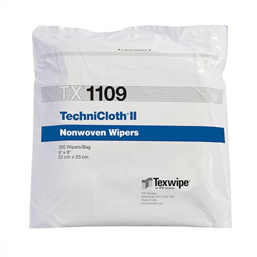 TechniCloth II 9  x 9   300 wipers bag double bagged  10 bag
