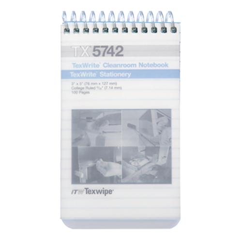 Cleanroom Spiral Notebook  College Ruled  White  20 CS