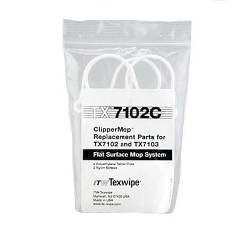 ClipperMop Clips Polyethylene tether clips and nylon screws