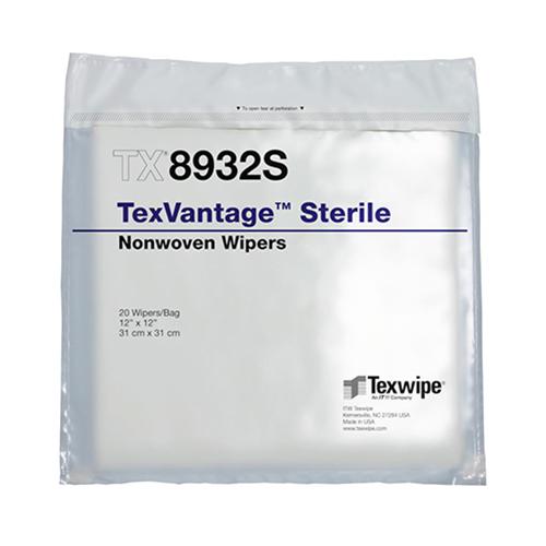 Sterile Cellulose Polyester Blend Nonwoven Wiper 12  x 12  5