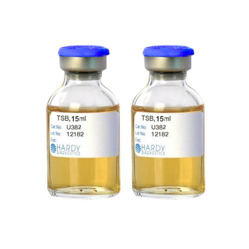 Tryptic Soy Broth  15ml fill  20ml vial w needle-port septum