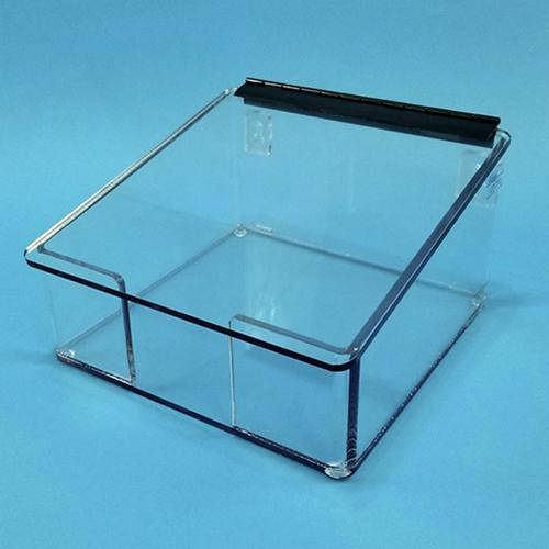 Wiper Dispenser for 9  x 9  Wipes With Lid - 5.5  tall - PET