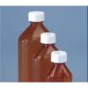 Amber Plastic Oval Bottles - Graduated with Child Resistant