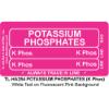 Line Tracing Label - POTASSIUM PHOSPHATES (K Phos), White Te
