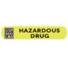 USP <800> Hazardous Drug Warning Label, 5/16 x 1-9/16, 100