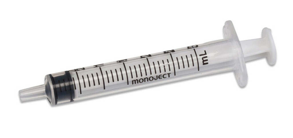 Monoject Luer Lock Tip Syringe, 3ML, Sterile, 800/CS