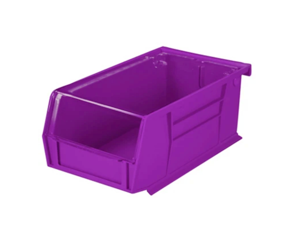 Super Tough Bin, 16.5" x 5" x 11", Purple, 1/EA