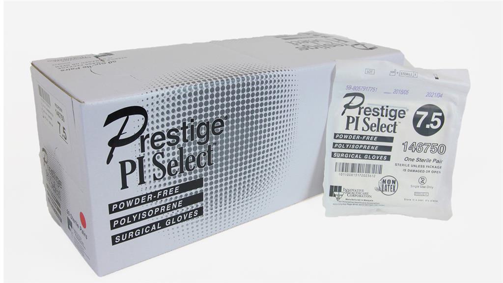 Sterile, Prestige Polyisoprene Surgical Glove, Powder Free, 12" , Size 7.5, 50 pairs/bx, 4 boxes/cs