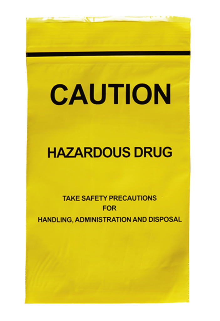 HAZARDOUS DRUG Bag 4X6 Yellow, 1000/EA