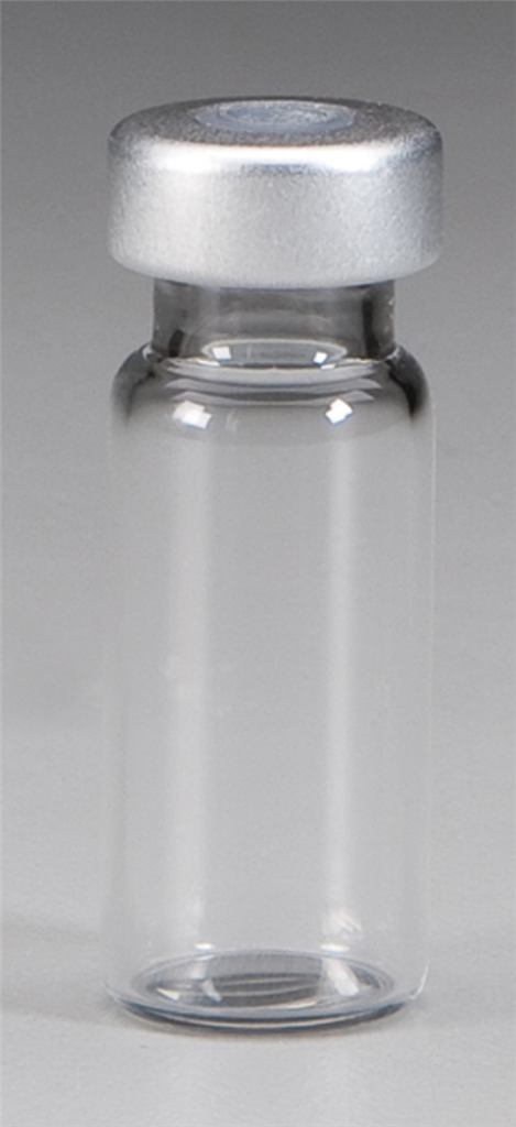 Sterile Empty Vials, Clear, 2mL, 13mm Cap, 25/EA