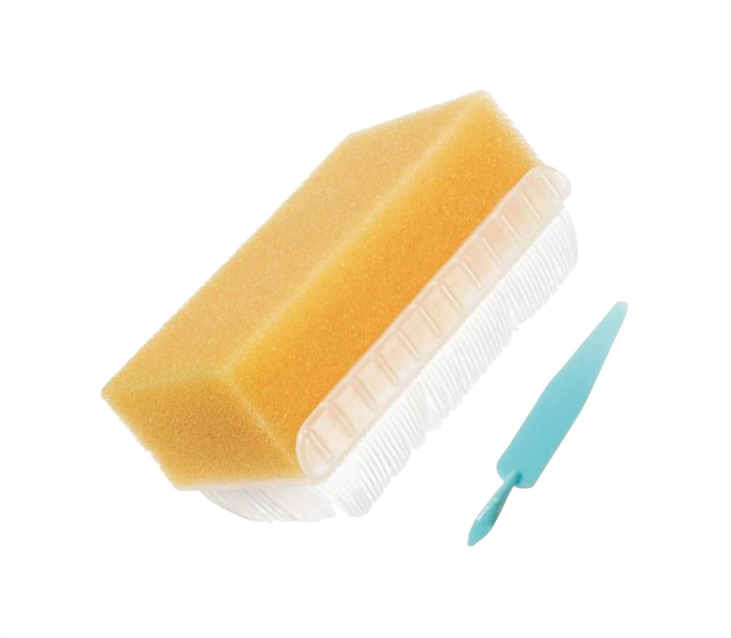 Impregnated Scrub Brush BD E-Z Scrub™ Polyethylene Bristles / Sponge Red, 30/EA