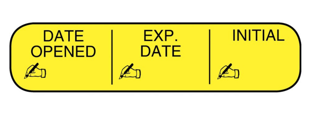 Date Open-Exp-Ini 1-9/16" x 3/8" 1000/box
