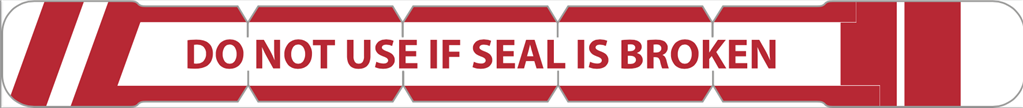 SecureSeal IV Seals, Syringe Seal, DONT USE IF SEAL IS BROKEN 1100/EA