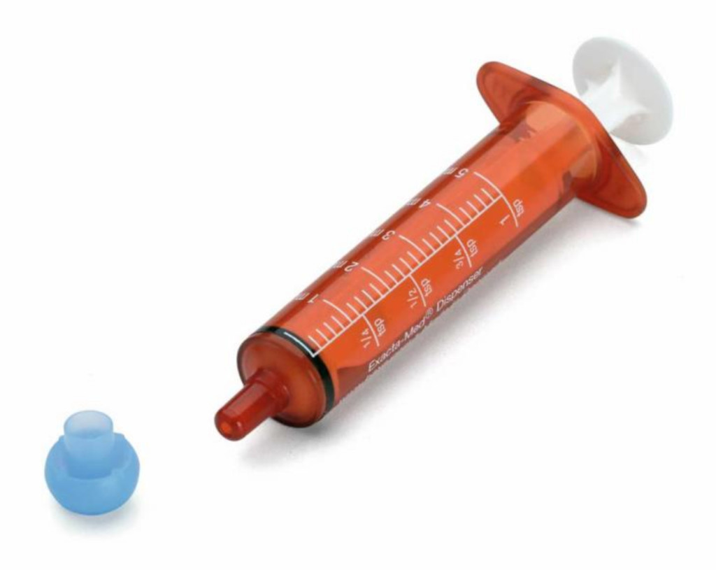 Baxter Oral Dispenser Syringe Exacta-Med Amber 0.5 mL Oral 100/case