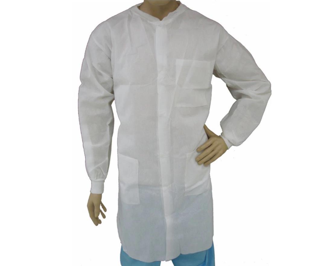 LAB COAT, SMS, KW, KC, NO POCKETS, WHITE,  XLG, 30/cs