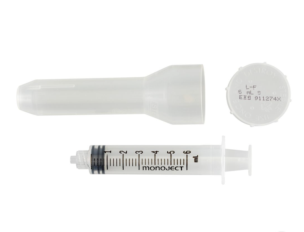 Monoject™ Luer Lock Tip Syringe, Rigid Pack, 6ML, Sterile, 50/EA, 500/CS