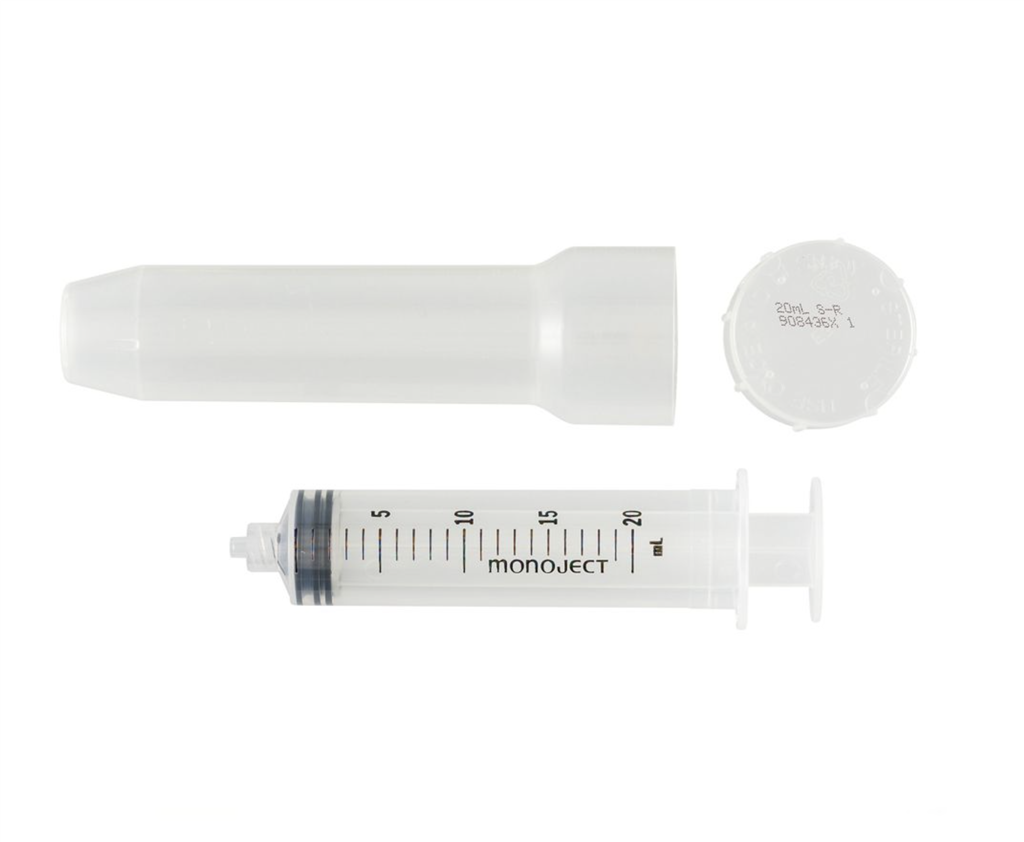 Monoject™ Luer Lock Tip Syringe, Rigid Pack, 20ML, Sterile, 50/EA, 300/CS