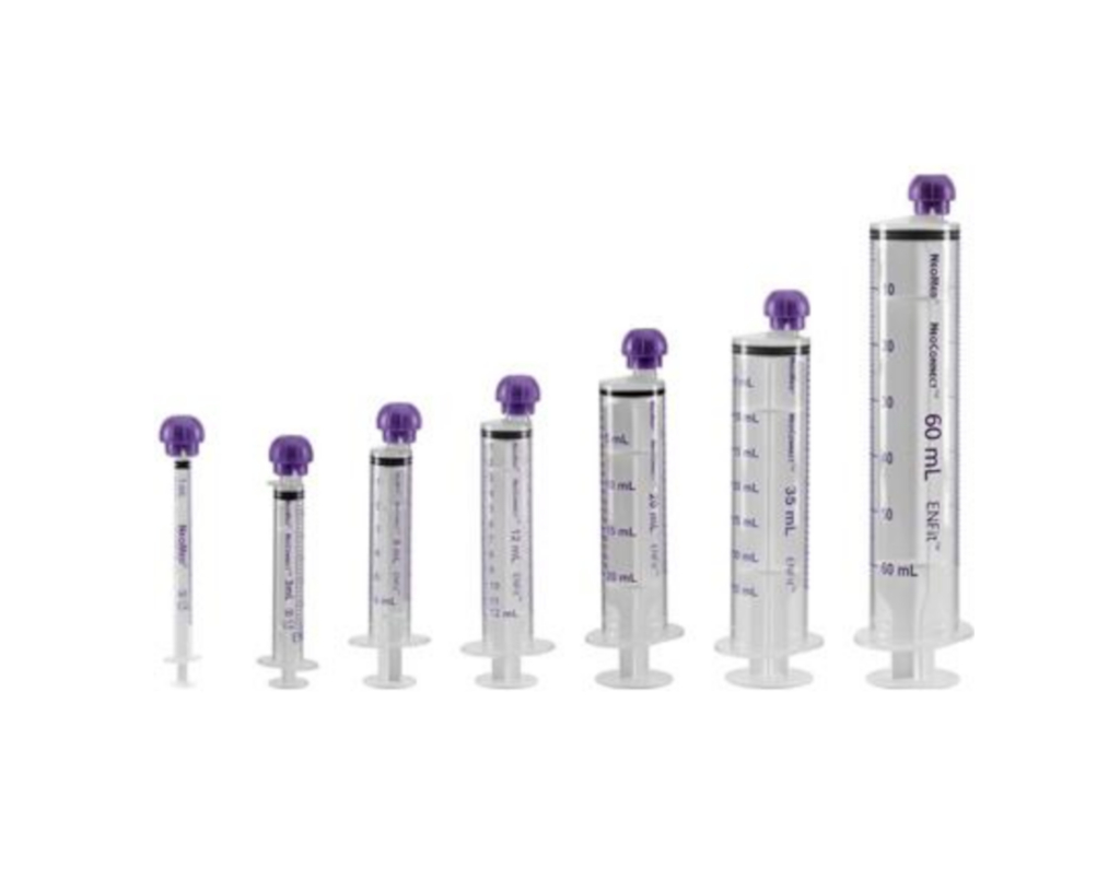 NeoConnect 35ml Pharmacy Syringe (Clear Barrel with Purple Markings) 