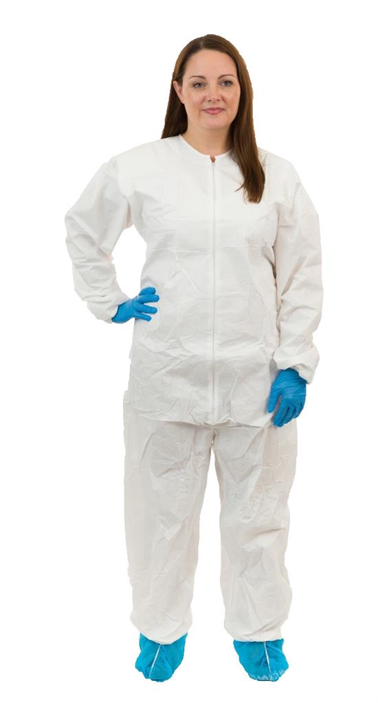 GammaGuard® CE, Sterile Coverall, Tunnelized Elastic Wrist & Ankle, Serged Seam, L, 25/CS