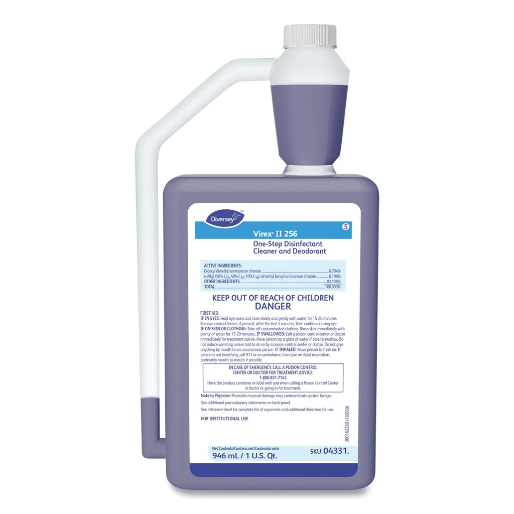 Virex® II 256 Surface Disinfectant Cleaner Quaternary Based Liquid Concentrate 32 oz. AccuMix® Bottl