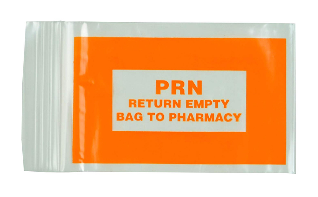 4" x 6" 2 mil Orange PRN Bag -- Zipper Reclosable, 1000/CS