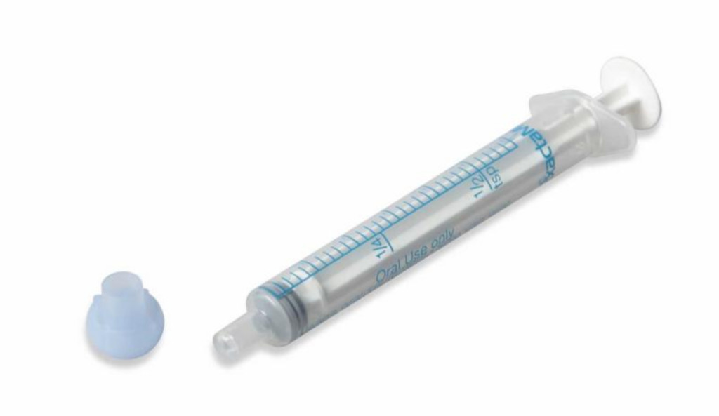 EXACTAMED Oral Dispenser, Pharmacy Pack, Clear, Non-Luer Slip, Tip Cap Included, 3 mL. Non-Sterile 5