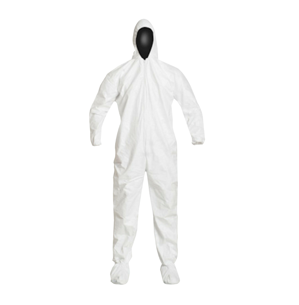 Coverall, Zipper Front, Hood, Elastic Wrist And Ankle, Stormflap, Sterile, 2XL, 25/CS