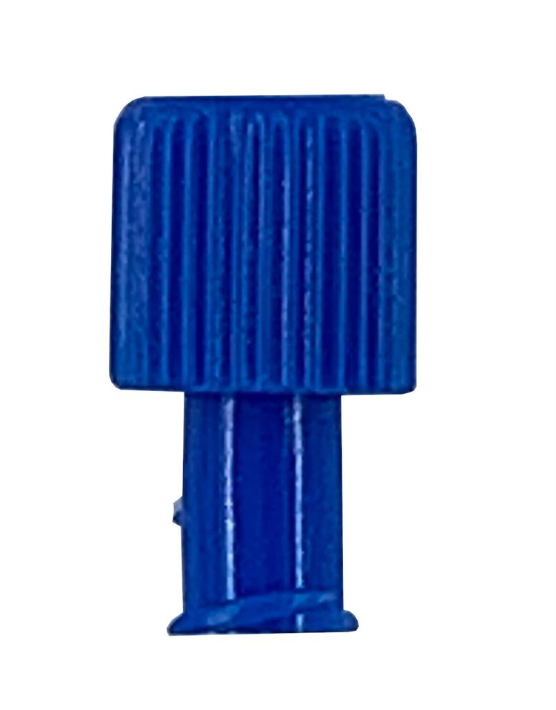 Multi-Function Male/Female Luer Lock Sterile Cap - Blue 100/BX