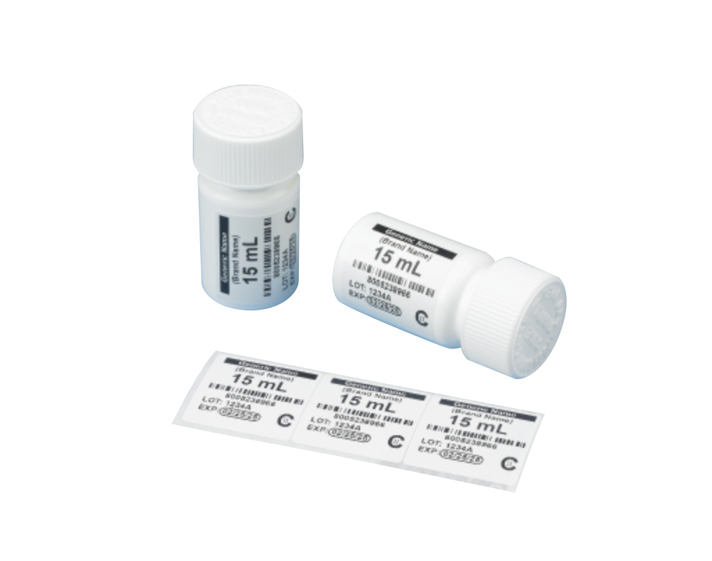 LiquiDose 1.33" Square Labels - Thermal 3000 labels/roll