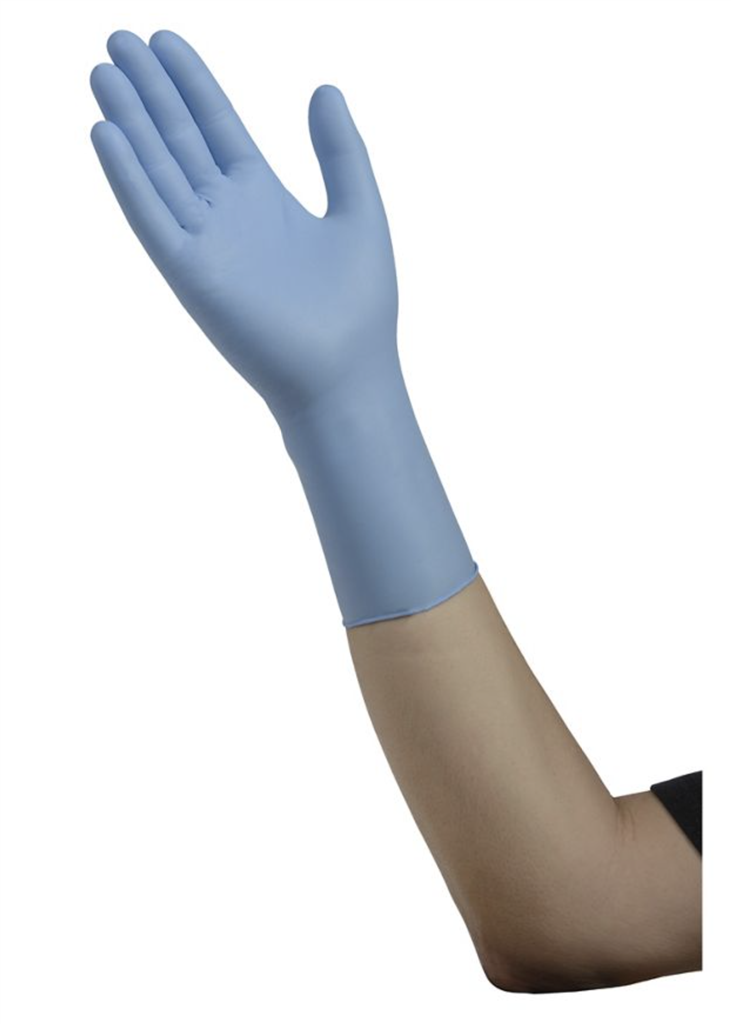 Cardinal Health™ Extended Cuff Nitrile Exam Gloves Blue, XS, 100/EA, 1000/CS