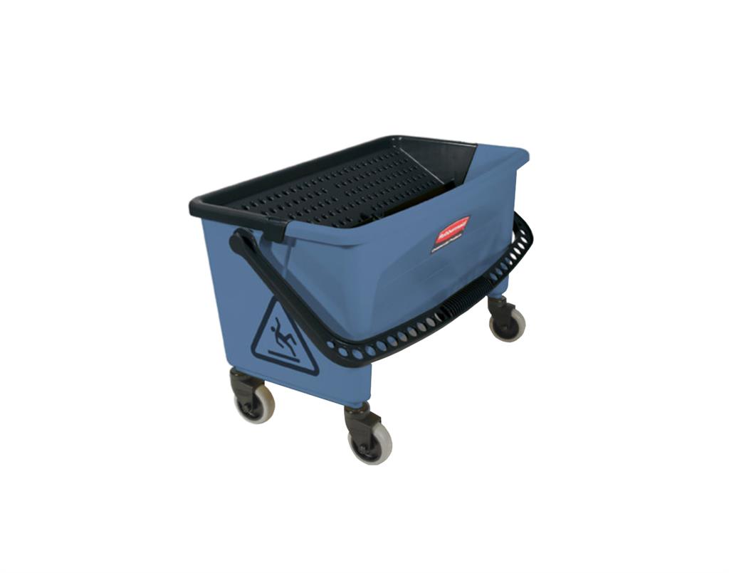 Blue Mop Bucket With Smooth Non-Porous Surface To Prevent Bacteria Growth