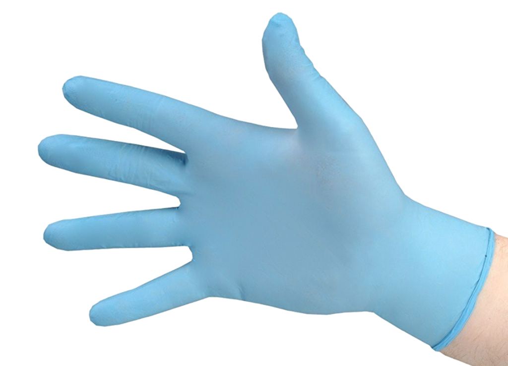 Blue Nitrile Medical Examination Glove - Large 100/box