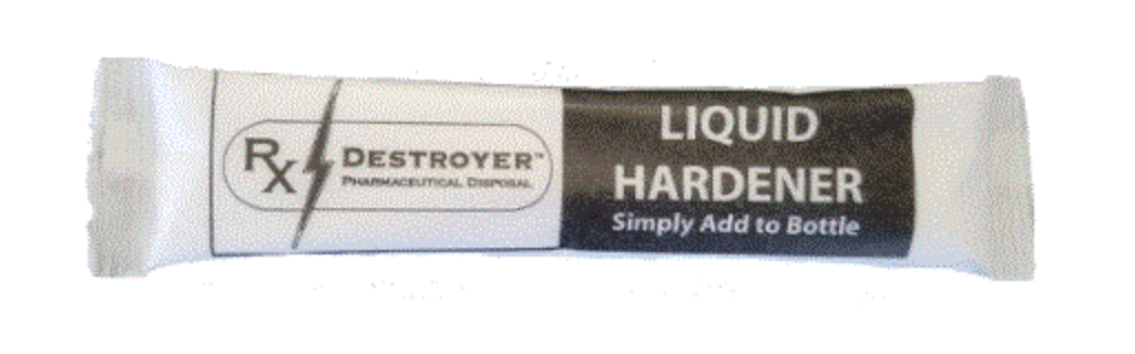 Rx Destroyer; RX1.0 Liquid Hardener Pouches (Hardens 4 Bottles), 1/CS