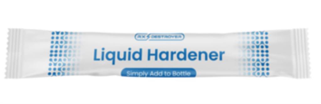 Rx Destroyer; RX1.0 Liquid Hardener Pouches (Hardens 4 Bottles), 1/CS