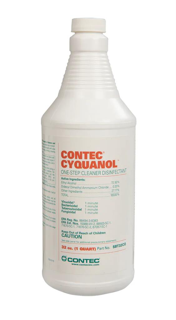 CyQuanol™ Disinfectant Solution, Sterile, 32. oz, 1/EA 12/CS