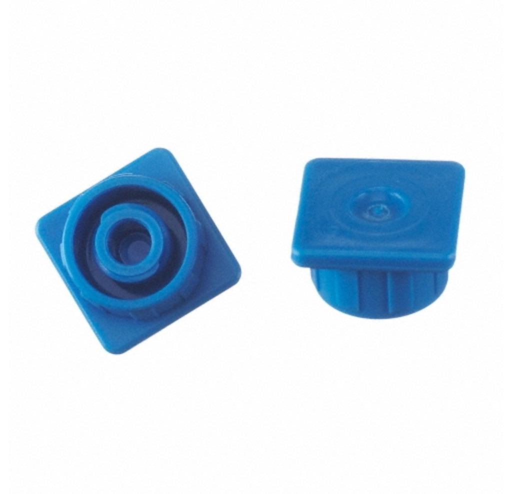 Syringe Caps, Blue 500/CS
