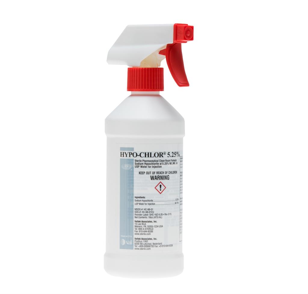 HYPO-CHLOR 5.25% 16 oz Sterile Trigger Spray Bottle, 12/CS