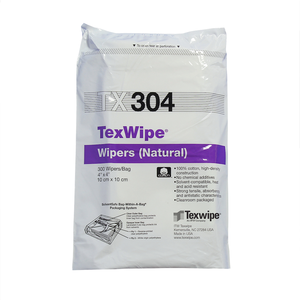 TexWipe NuCotton 4" x 4" cotton wipes 