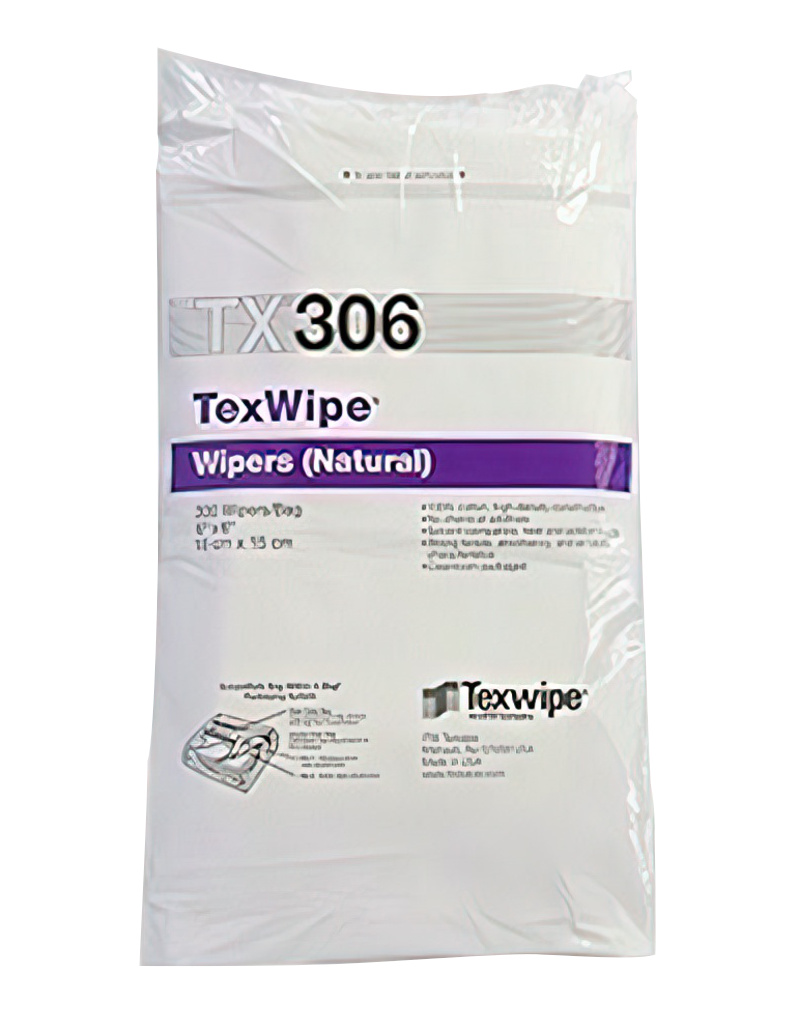 NuCotton 6" x 6" (15cm x 15cm) Cotton Wiper, 600 wipers/bag, 6 bags per case = 3,600 wipes